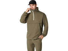 DOUBLE WEAVE RELAXED PULLOVER JACKET