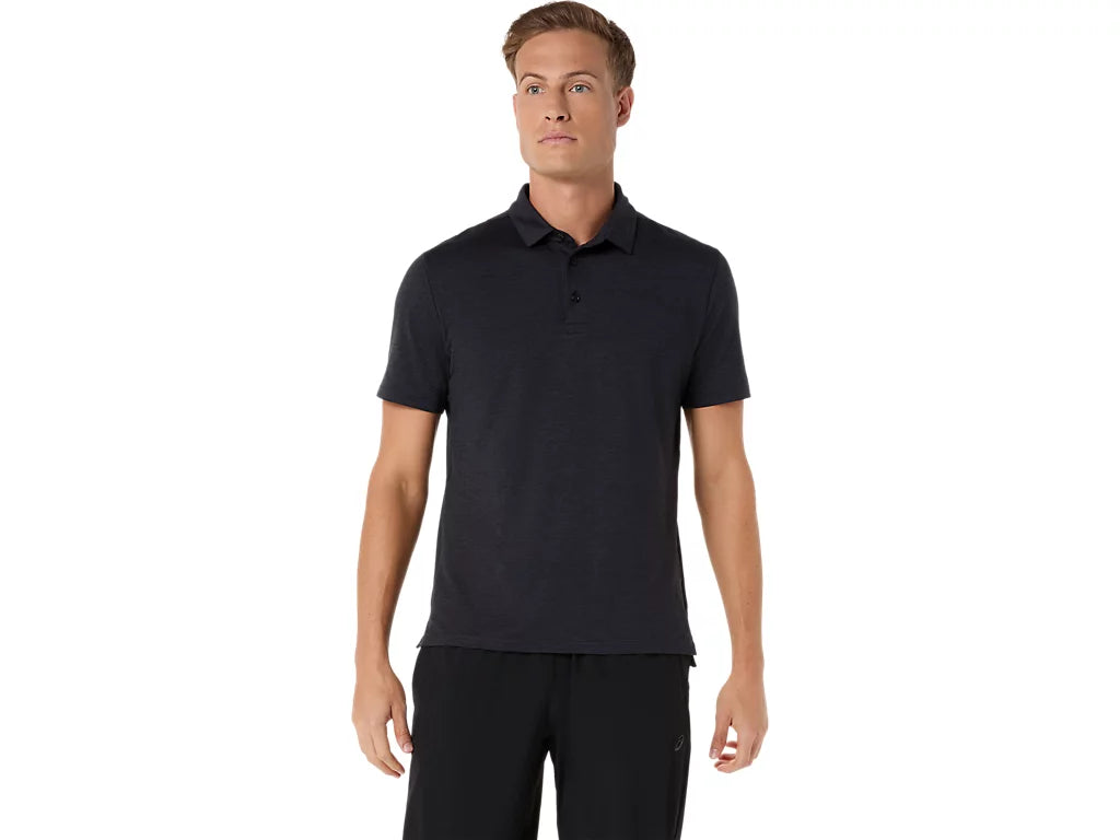 REFINED TEXTURE SHORT SLEEVE POLO-SHIRT